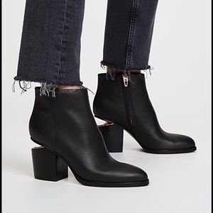 Alexander Wang Gabi Rose Gold Ankle Boots Booties